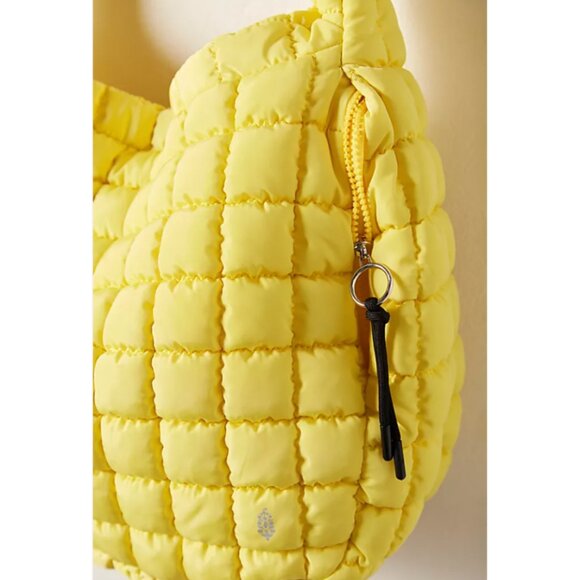 Free People Quilted Carryall 💛  Lemon Zest - FACTORY SEALED - Picture 2 of 7
